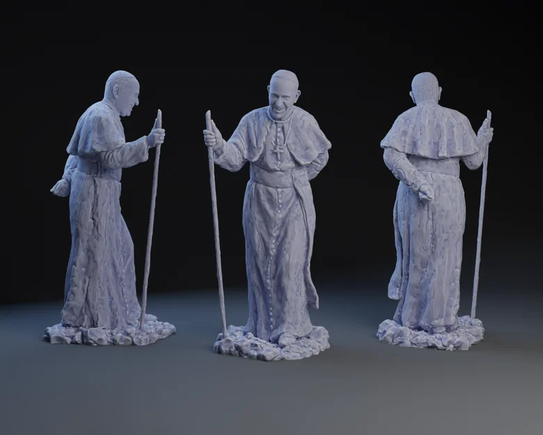 Mô hình 3D Đức Giáo hoàng Phanxicô - Image 1