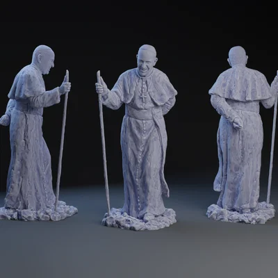 Mô hình 3D Đức Giáo hoàng Phanxicô