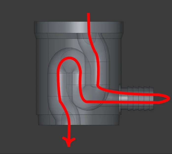 Bộ chuyển hướng nước mưa tùy chỉnh (Parametrized Rain Pipe Diverter) - Image 3