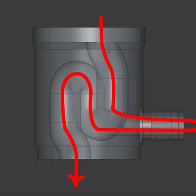 Bộ chuyển hướng nước mưa tùy chỉnh (Parametrized Rain Pipe Diverter)