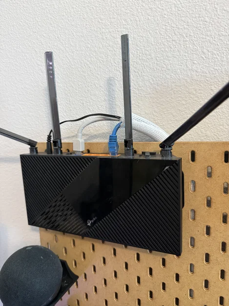 Giá treo router TP-Link Archer AX21 lên bảng IKEA Skadis - Image 1