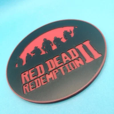 Miếng lót ly Red Dead Redemption 2 - Thiết kế 3D in đa màu