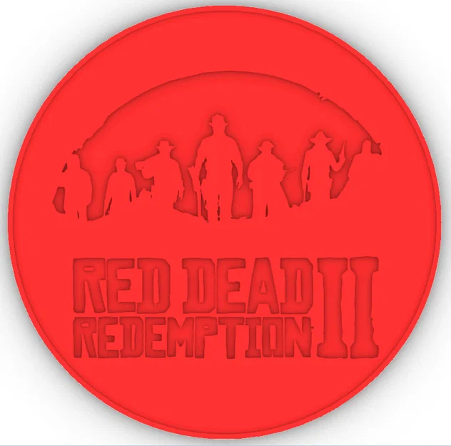 Miếng lót ly Red Dead Redemption 2 - Thiết kế 3D in đa màu - Image 3