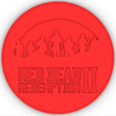 Miếng lót ly Red Dead Redemption 2 - Thiết kế 3D in đa màu