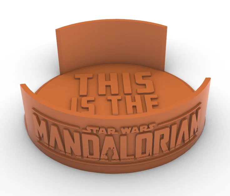 Đế đựng lót ly phong cách The Mandalorian - Star Wars - Image 1