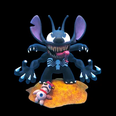 ĐẾ DÀNH CHO MÔ HÌNH STITCH-VENOM MIỄN PHÍ CỦA LUIGIDESIGN