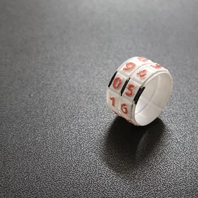 Nhẫn đếm số nhẹ nhất thế giới 1g (Chế độ Vase/Spiral) - Phụ kiện đan lát không thể thiếu!