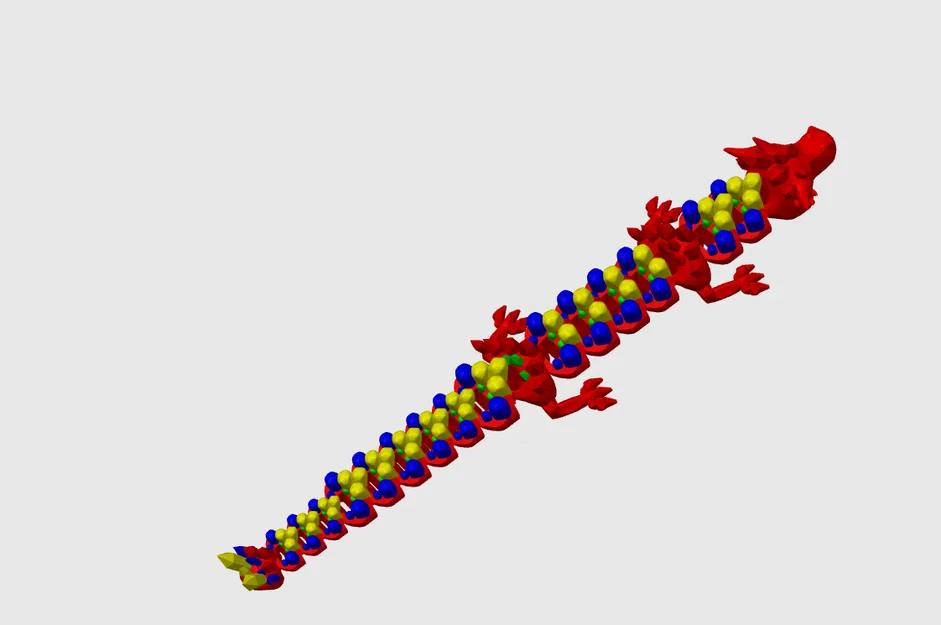 Mô hình rồng khớp nối 3D (Articulated Dragon) - In tại chỗ cực đẹp - Image 5