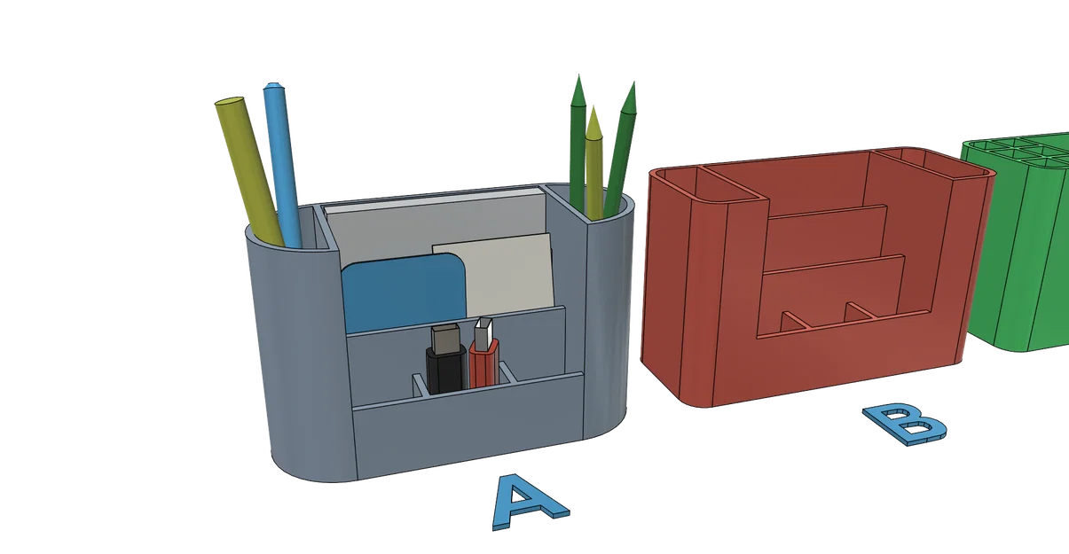 Khay Đựng Dụng Cụ Văn Phòng 3D (6 Phiên Bản) - Gọn Gàng, Tiện Lợi - Image 5