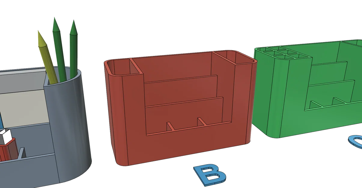 Khay Đựng Dụng Cụ Văn Phòng 3D (6 Phiên Bản) - Gọn Gàng, Tiện Lợi - Image 6