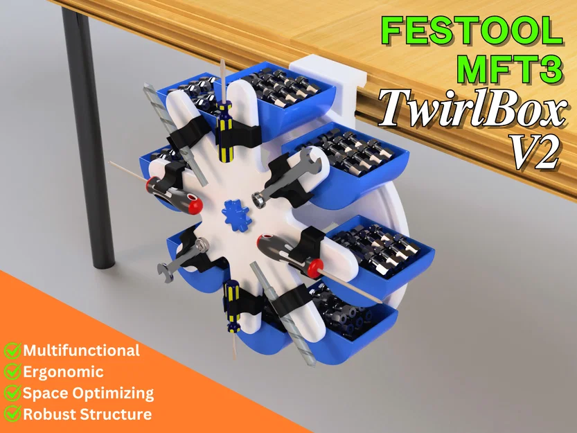MFT 3 TwirlBox - Hộp dụng cụ đa năng, công thái học, tối ưu không gian - Image 1
