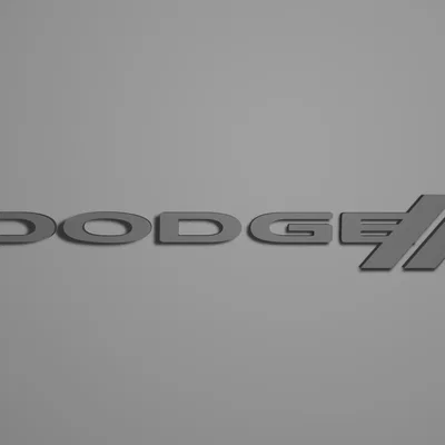 Mô hình logo Dodge in 3D trang trí độc đáo cho người yêu xe