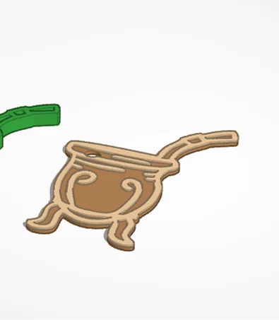 Móc khóa hình quả bầu trà Mate - Thiết kế in 3D nhỏ gọn, tinh tế - Image 2