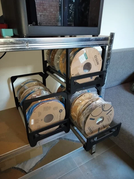 Hệ thống Ngăn kéo chứa Filament Modul (biến thể từ ống PVC) - Image 1