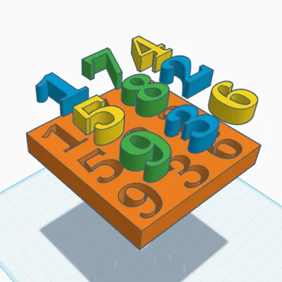 Mô hình đồ chơi giáo dục tìm con số cho bé in 3D tại nhà