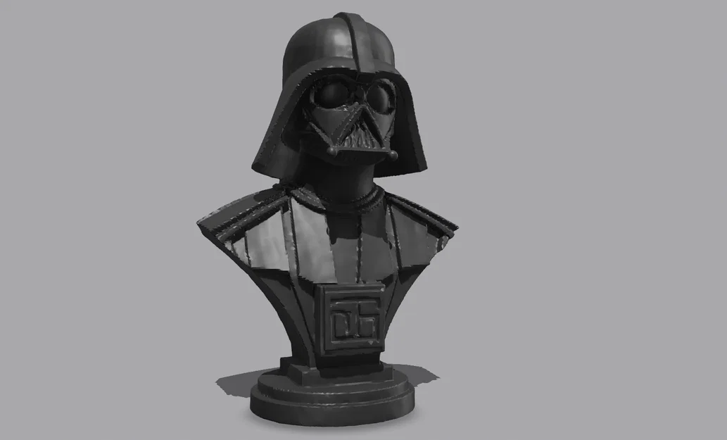 Mô hình 3D tượng bán thân Darth Vader chi tiết cho fan Star Wars - Image 1