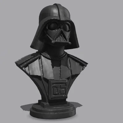 Mô hình 3D tượng bán thân Darth Vader chi tiết cho fan Star Wars