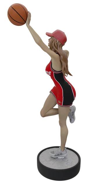 Mô hình 3D cô gái chơi bóng rổ năng động - Unnecessary Clothes 01 - Image 2