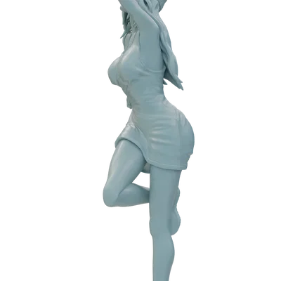 Mô hình 3D cô gái chơi bóng rổ năng động - Unnecessary Clothes 01