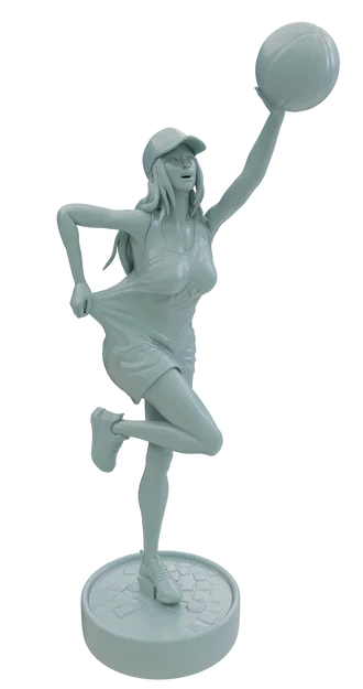 Mô hình 3D cô gái chơi bóng rổ năng động - Unnecessary Clothes 01 - Image 5