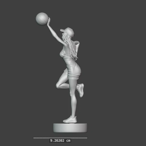 Mô hình 3D cô gái chơi bóng rổ năng động - Unnecessary Clothes 01 - Image 9
