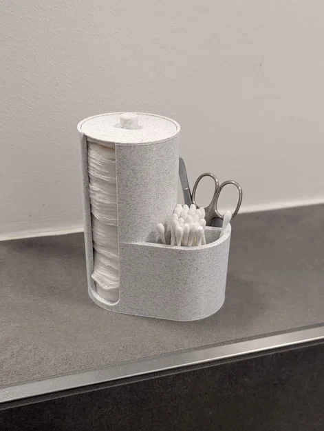 Hộp đựng bông tẩy trang và dụng cụ trang điểm 3D tiện lợi - Image 1