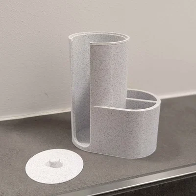 Hộp đựng bông tẩy trang và dụng cụ trang điểm 3D tiện lợi