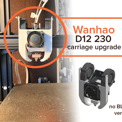 Cụm X carriage cho Wanhao D12 230 - Nâng cấp quạt tản nhiệt