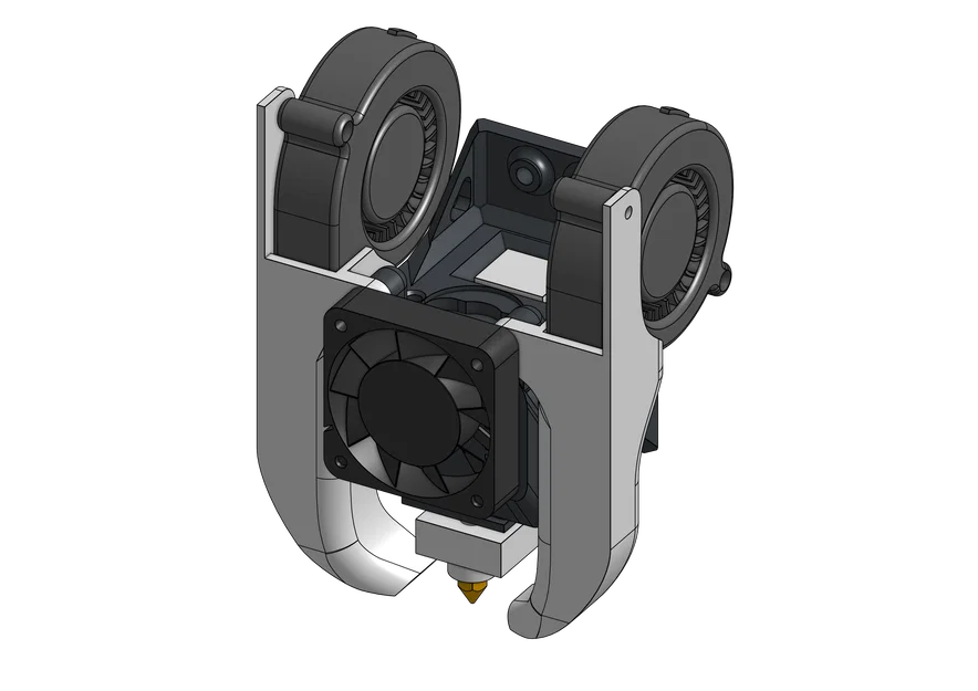 Cụm X carriage cho Wanhao D12 230 - Nâng cấp quạt tản nhiệt - Image 2