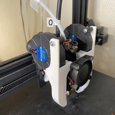 Cụm X carriage cho Wanhao D12 230 - Nâng cấp quạt tản nhiệt