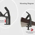 Kẹp Cố Định Ổ Cắm Điện Trên Bàn (Power Strip Desk Clamp) - Thumbnail 2