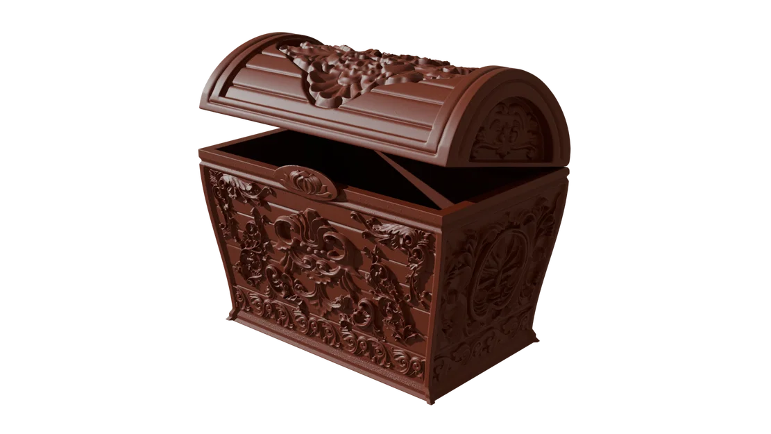 Mô hình 3D rương kho báu cổ điển (Vintage Chest) siêu sang - Image 1