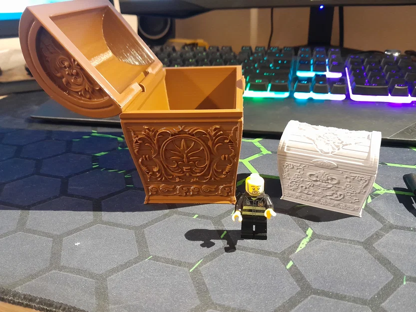 Mô hình 3D rương kho báu cổ điển (Vintage Chest) siêu sang - Image 3