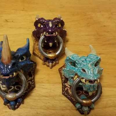 Tay nắm cửa hình rồng (Dragon Door Knocker)