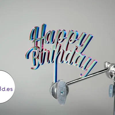 CAKE TOPPER HAPPY BIRTHDAY - Trang Trí Bánh Kem Sinh Nhật