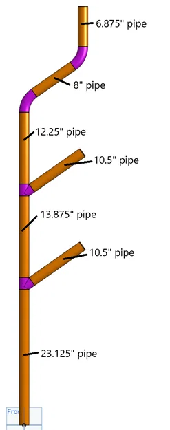 Bộ Khớp Nối PVC Cho Reef Hub FRC 2025 Reefscape - Image 4