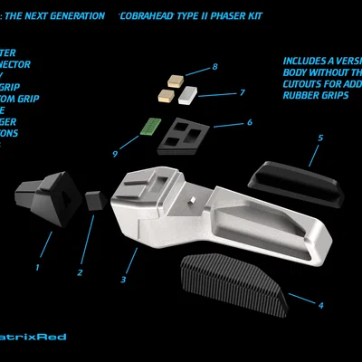 Mô hình Star Trek TNG 'Cobrahead' Phaser