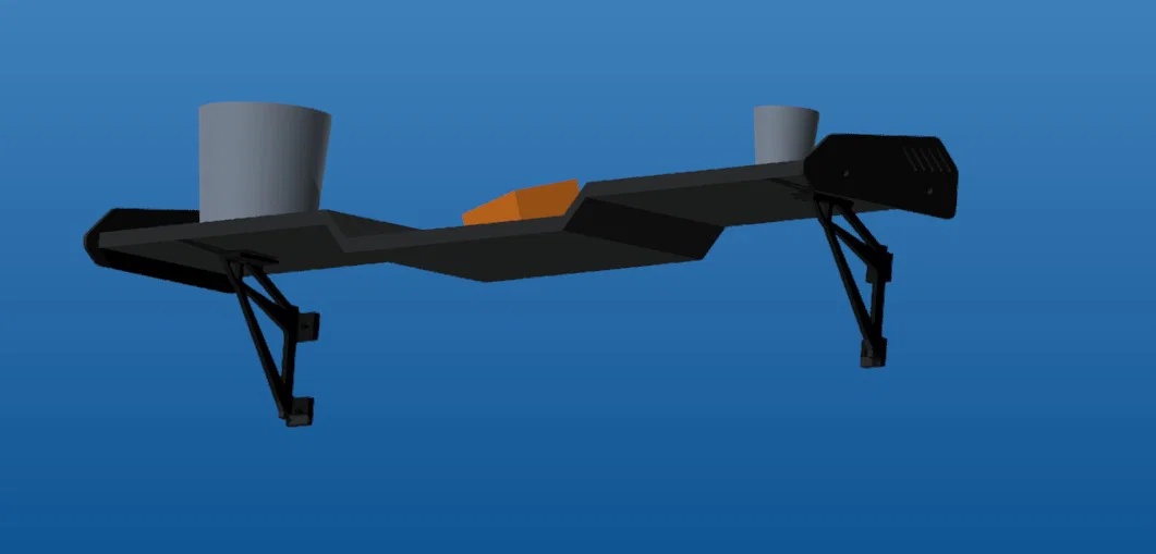 Kệ treo tường phong cách cánh gió xe hơi cực chất cho góc làm việc - Image 3