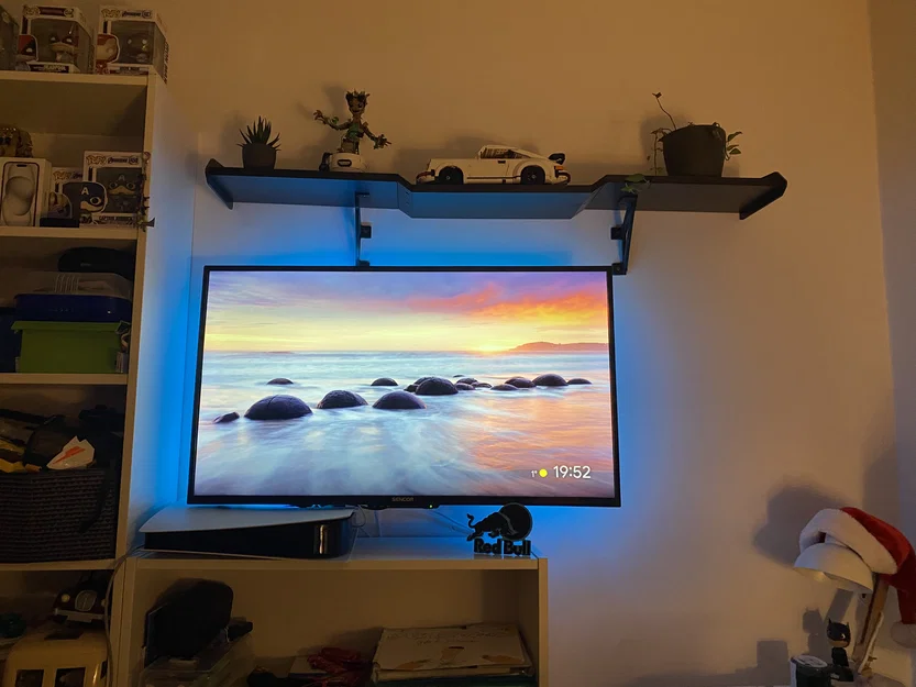 Kệ treo tường phong cách cánh gió xe hơi cực chất cho góc làm việc - Image 5