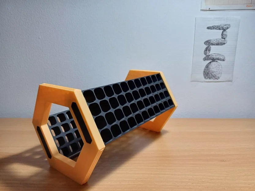 Khay để bút để bàn - Bộ tổ chức 44 ngăn cắm bút (4x11) - Image 2