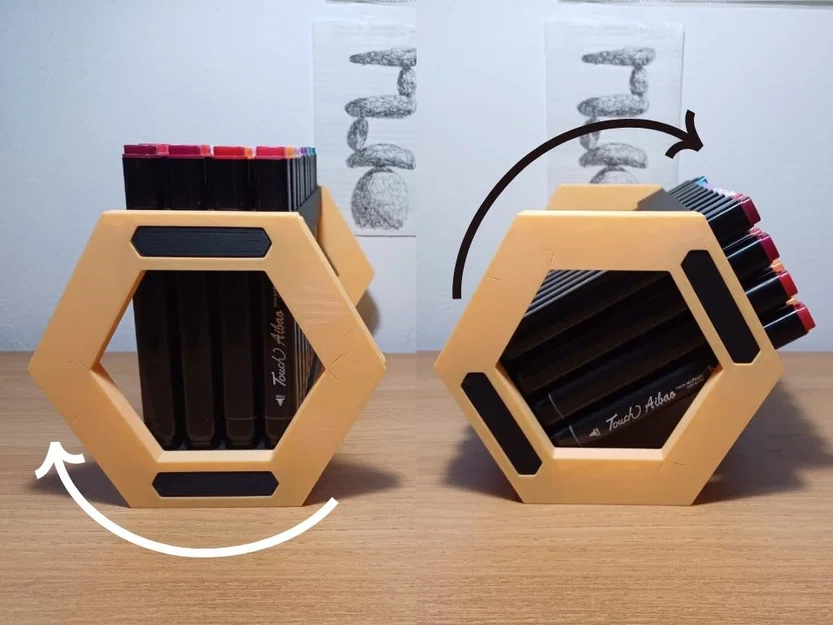 Khay để bút để bàn - Bộ tổ chức 44 ngăn cắm bút (4x11) - Image 3