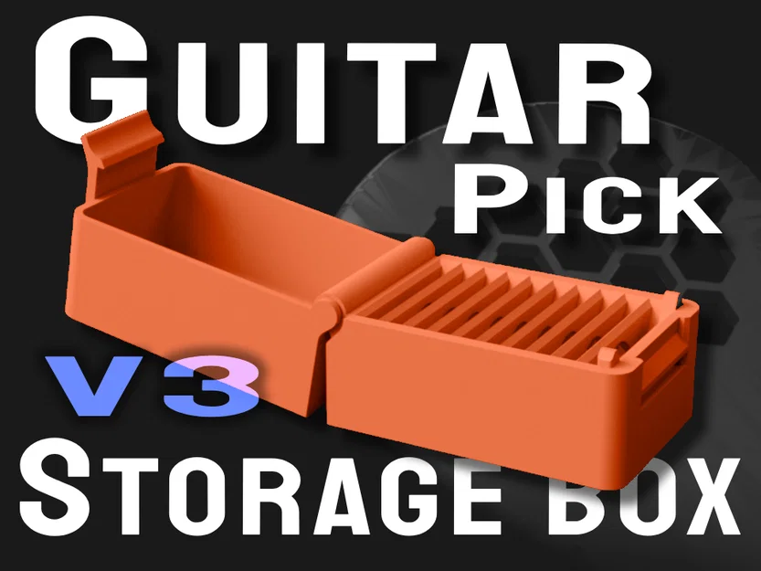 Hộp Đựng Phím Đàn Guitar V3 – Nhỏ gọn, In liền khối, Tiện lợi - Image 1