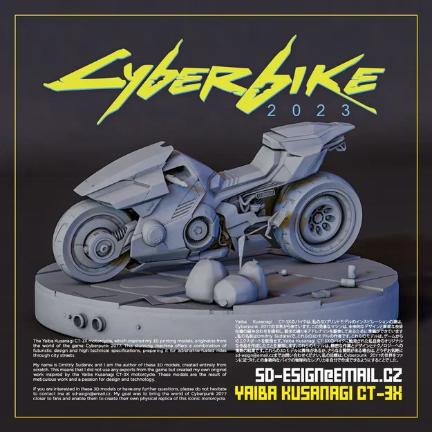 Mô hình Cyberpunk Yaiba Kusanagi CT-3X (Tỉ lệ 1/18, 1/12, 1/7) - Image 3