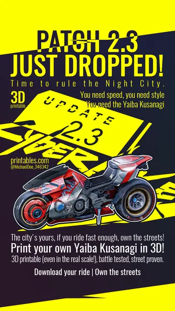 Mô hình Cyberpunk Yaiba Kusanagi CT-3X (Tỉ lệ 1/18, 1/12, 1/7) - Image 6