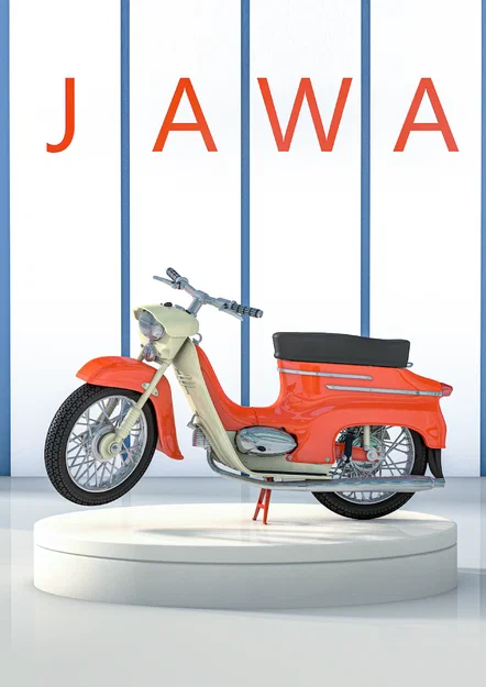 Mô hình xe Jawa 50 (tỉ lệ 1/18, 1/12, 1/7) - Image 1