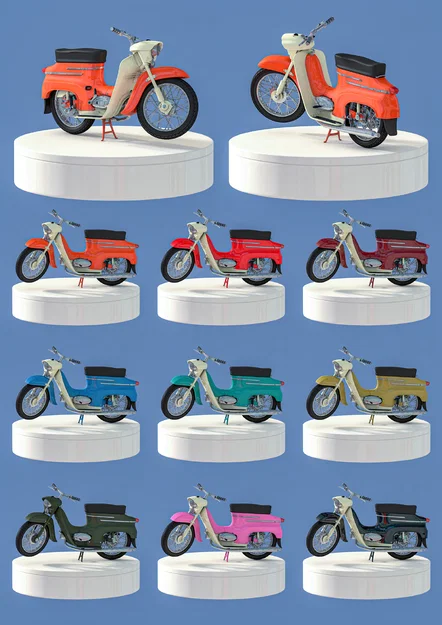 Mô hình xe Jawa 50 (tỉ lệ 1/18, 1/12, 1/7) - Image 2