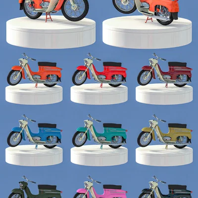 Mô hình xe Jawa 50 (tỉ lệ 1/18, 1/12, 1/7)