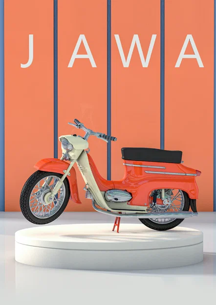 Mô hình xe Jawa 50 (tỉ lệ 1/18, 1/12, 1/7) - Image 5