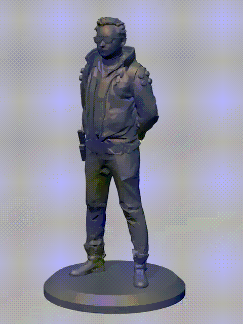 Mô hình nhân vật Cyberpunk Style Guy 1/18 - In 3D không cần support - Image 2
