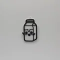 Móc khóa hộp sữa dễ thương (Cute Milk Keychain) in 3D - Thumbnail 1